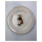 Magenta Rabbit Plate 9.75ï¿½ Ceramic
