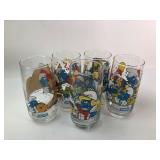 1983 Smurf Glasses By Wallace Berrie & Co