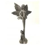 Metal Fairy Figurine With Butterfly Wings