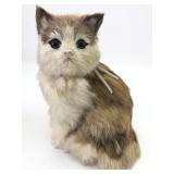 Vtg Genuine Rabbit Fur Cat Doll 7.5 Tall