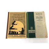 2 Vintage Oxford English Books 1932 & 1941