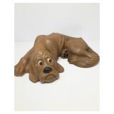 21ï¿½ Ceramic Dog Figurine With Engraved Dedication
