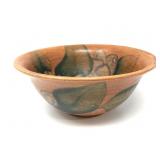 Hand-Painted Ceramic Bowl With Floral Design