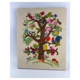 Tree Of Life Crewel Embroidery Artwork 16ï¿½20ï¿½ï¿½