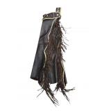 Leather Chaps With Fringe & Concho Details