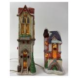 Lighted Ceramic Christmas Houses 6ï¿½ï¿½ & 9ï¿½ï¿½ Tall
