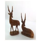 Hand-Carved Kenyan Antelope Sculptures