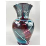 9ï¿½ï¿½ Tall Artist Signed & Numbered Glass Vase