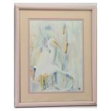 Madden Watercolor Print Of Egrets