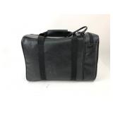 Black Leather Carry Bag With Divider
