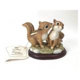 Homco Sweetheart Chipmunks Porcelain Figurine