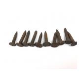 Vintage Railroad Nails With Stamped Years