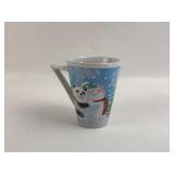 Holiday Mug With Snowman & Panda Design