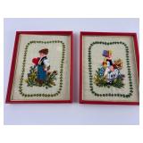 1974 National Hand-Embroidered Framed Art