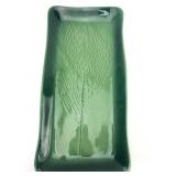 Kay Wayne Green Ceramic Rectangular Platter