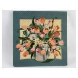 Fredrix 16ï¿½16ï¿½ï¿½ Crewel Embroidery Tulips & Flowers