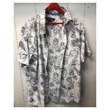 Just Attitude XL Shirt With Skeleton & Rose Print