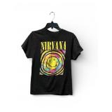 Nirvana Smiley Face Tie-Dye Graphic T-Shirt