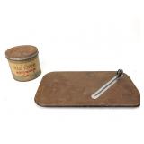 Old Chum Tin & Wood Cutting Board Combo