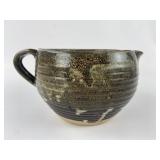 Handmade Ribbed Ceramic Pouring Bowl
