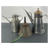 Nesco Oil Cans & Funnel Lot