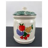 Fruit Design Ceramic Jar With Lid