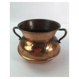 Hammered Copper Vessel With Handles