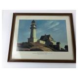 Edward Hopper Lighthouse Print Framed