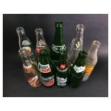 9 Vintage Soda Bottles