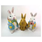 Hallgem Bunny Figures & Yellow Rabbit
