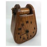 Handmade Stirrup Wooden Clock