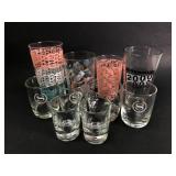 10 Glasses Including Themed Designs