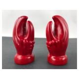 Red Lobster Claw Salt & Pepper Shakers