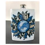 Detroit Lions Floral Design Flask
