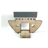 Handcrafted Wood Boat Shaped Artwork