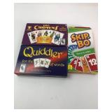 Five Crowns, Quiddler & Skip-Bo Games