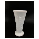 White Milk Glass Grape Vase