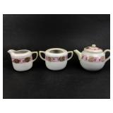 Nippon Hand Painted Tea Set With Pink Floral