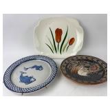 3 Decorative Plates & Platters