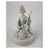 Vintage Japan Porcelain Geisha Music Box