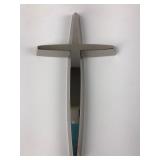 Nambe Metal Wall Cross 9x5 Inches