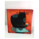 Terry Runyan Cat & Dog Artwork On Canvas