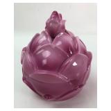 Bavaria Pink Ceramic Lidded Jar 5ï¿½ Tall