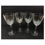 4 Luminarc USA Crystal Wine Glasses