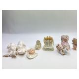 8pcs Angel Figurines By Ganz, Enesco & Others