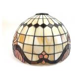 Vintage XL Tiffany Style Leaded Glass Lamp Shade