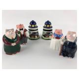Assorted Ceramic Salt & Pepper Shakers Lot