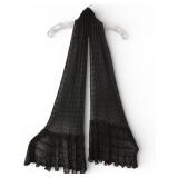Black Knit Scarf Approximately 75ï¿½ Long