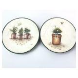 2 Decorative 10ï¿½ Plates By CB