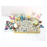 Easter Rabbit & Egg Ornaments Set